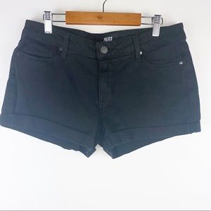 PAIGE JIMMY JIMMY BLACK DENIM SHORTS SZ 27